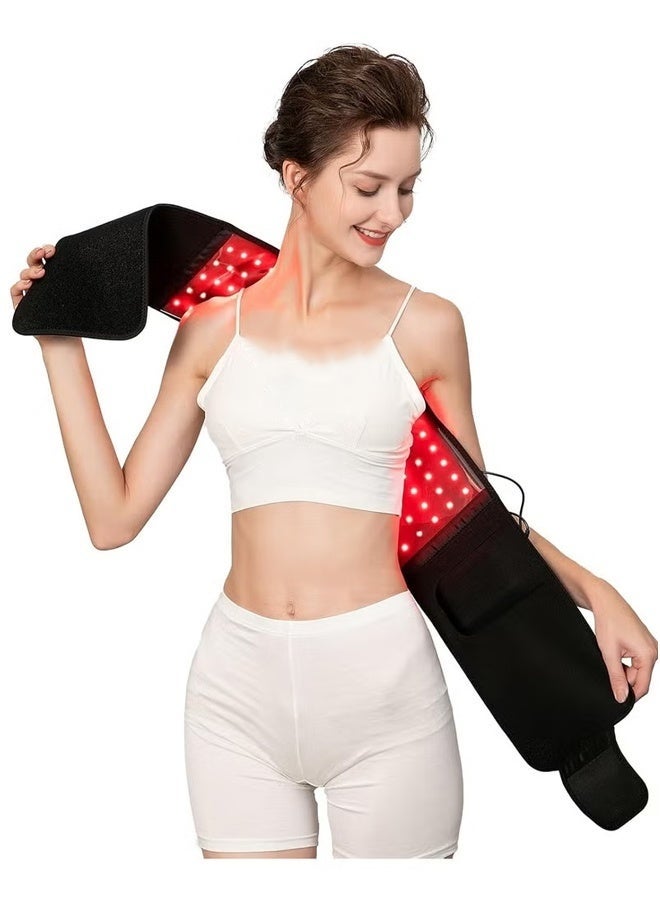 Arabest Light Therapy Belt, Infrared Light Therapy Wrap Red Light Therapy Device for Body with Timer for Back Shoulder Waist Muscle Pain Relief for Women Men - Image 2